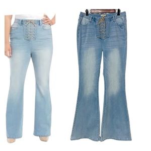 Wonderly Light Blue Flare Jeans